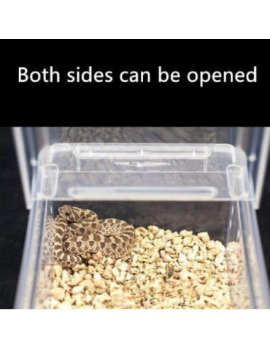 Caja de Cría para Reptiles Hypeety 19x12.5x8 cm Ventilada