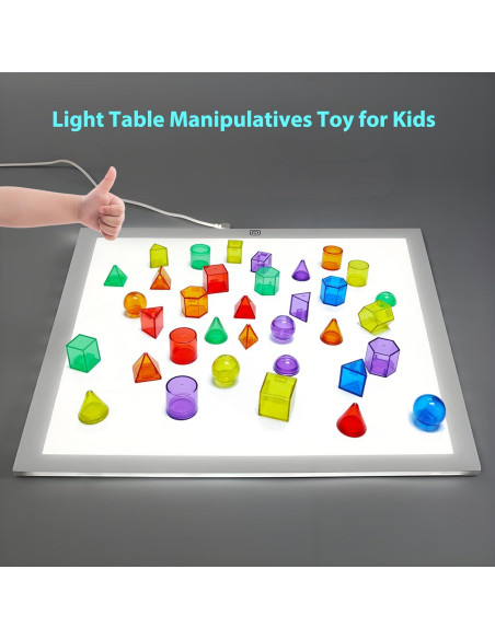 60 Piezas Sólidos Geométricos 3D para Niños - Juguete Educativo