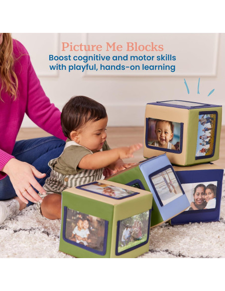 Bloques de Actividad Suaves ECR4Kids - Paquete de 4 Tonos Tierra