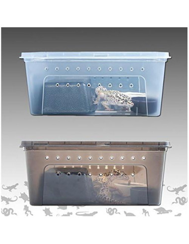 Caja de Cría para Reptiles Hypeety 19x12.5x8 cm Ventilada