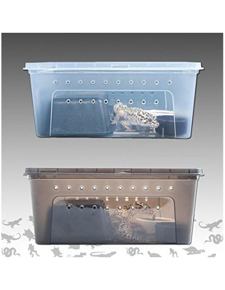 Caja de Cría para Reptiles Hypeety 19x12.5x8 cm Ventilada