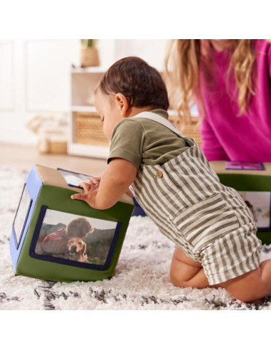 Bloques de Actividad Suaves ECR4Kids - Paquete de 4 Tonos Tierra