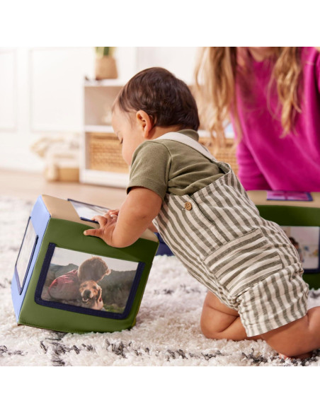 Bloques de Actividad Suaves ECR4Kids - Paquete de 4 Tonos Tierra