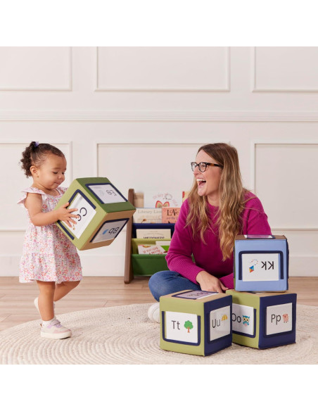 Bloques de Actividad Suaves ECR4Kids - Paquete de 4 Tonos Tierra