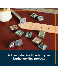Conjunto de Sellos de Cuero Weaver Leather 19 mm Letras Mayúsculas 2