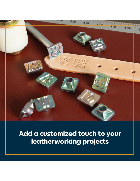 Conjunto de Sellos de Cuero Weaver Leather 19 mm Letras Mayúsculas