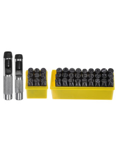 Kit de Estampado de Metal WorkBless 36 Sellos Letras 1.27 cm