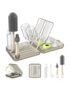 Kit de Limpieza de Botellas de Viaje VOGOGE 6 en 1