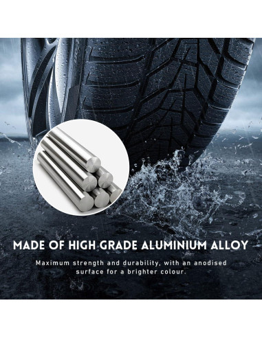 4 Tapones de Válvula de Neumático de Coche Povtii Rojo