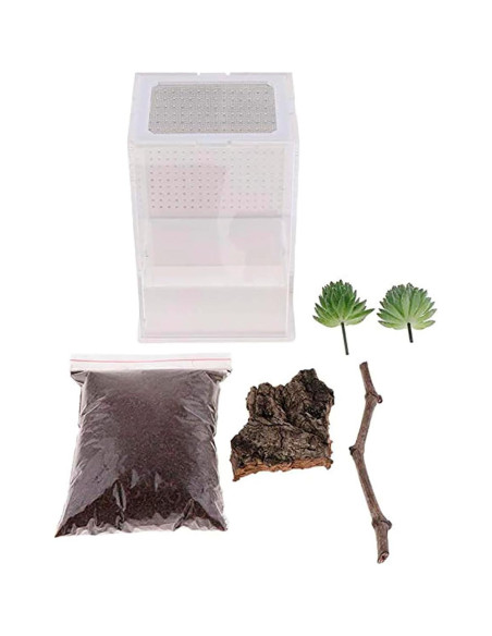 Caja de Cría de Reptiles OMEM 23x16.8x13.1cm Habitat Natural