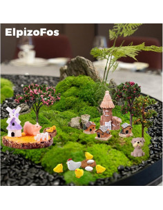 Kit de Accesorios para Jardín de Hadas ElpizoFos 132 Piezas 2