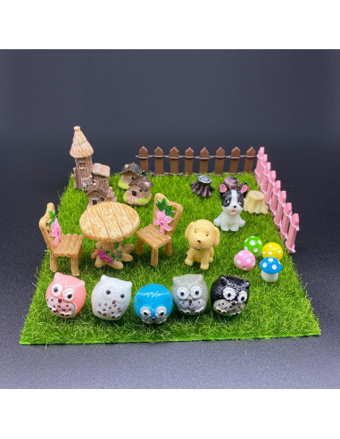 Kit de Accesorios para Jardín de Hadas ElpizoFos 132 Piezas