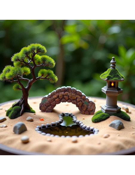 Kit de Accesorios para Jardín de Hadas ZhangyiHot Miniaturas