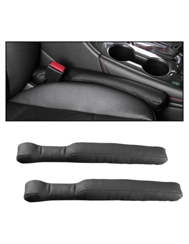 Relleno de Gaps de Asiento de Coche LKAHG 2 Pcs Cuero Microfibra
