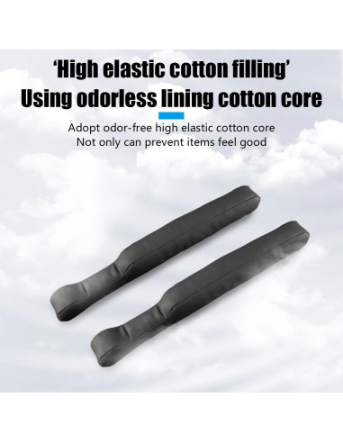 Relleno de Gaps de Asiento de Coche LKAHG 2 Pcs Cuero Microfibra