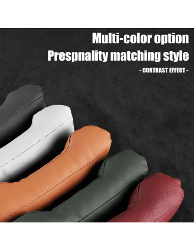 Relleno de Gaps de Asiento de Coche LKAHG 2 Pcs Cuero Microfibra