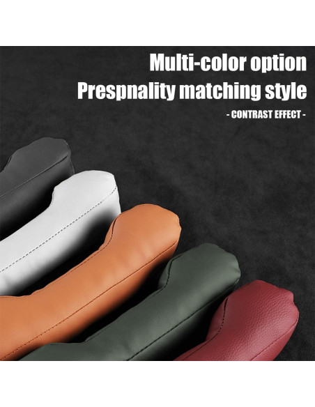 Relleno de Gaps de Asiento de Coche LKAHG 2 Pcs Cuero Microfibra