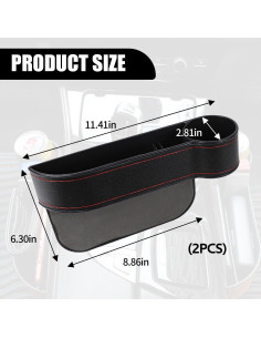 Organizador de Asiento de Coche Hbxdeco Negro Pasajero 2