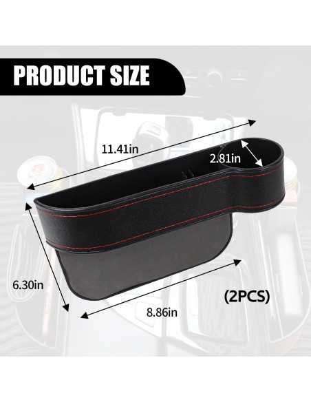 Organizador de Asiento de Coche Hbxdeco Negro Pasajero