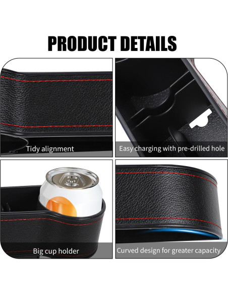 Organizador de Asiento de Coche Hbxdeco Negro Pasajero