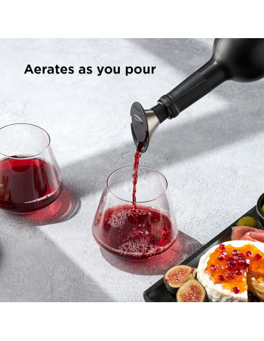 Vertedor de Vino Deslizante Rabbit - Sin Goteo y Tapón