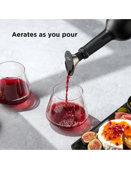 Vertedor de Vino Deslizante Rabbit - Sin Goteo y Tapón