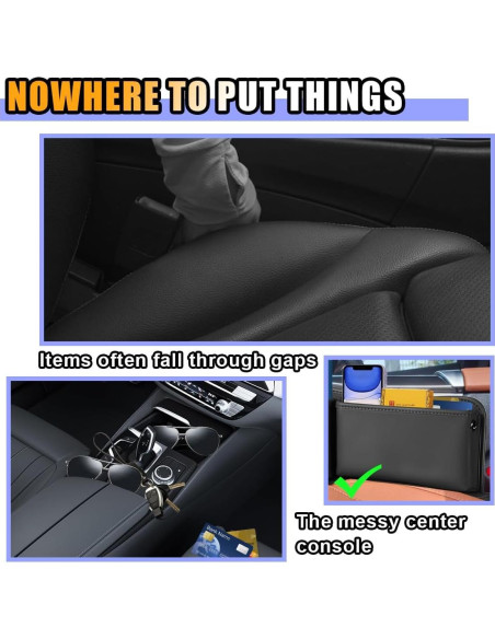 Organizador de Espacio entre Asientos de Coche LAINLOY - 2 Paquete