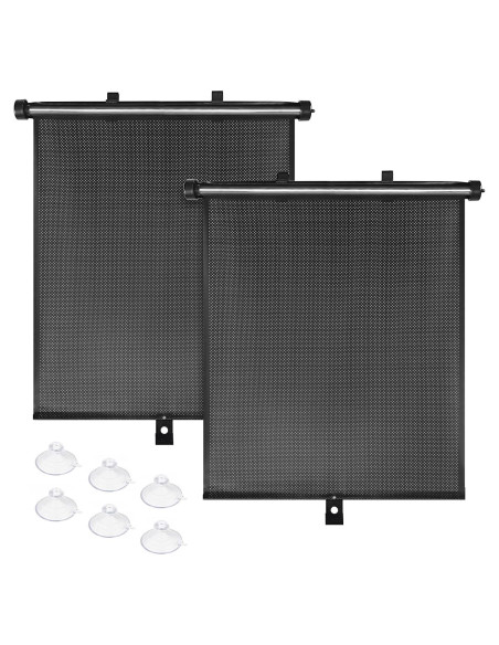 Sombrillas Retráctiles para Ventanas de Auto BOGI 2-Pack UV