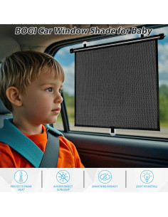 Sombrillas Retráctiles para Ventanas de Auto BOGI 2-Pack UV 2