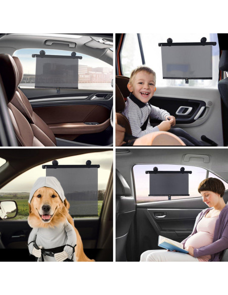 Sombrillas Retráctiles para Ventanas de Auto BOGI 2-Pack UV