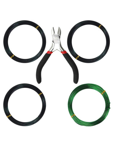 Kebinfen Kit de Alambre de Entrenamiento para Bonsai 39m