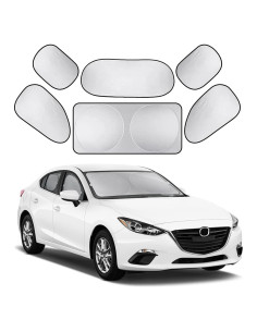 Set de 6 Sombras de Ventana LoyaForba para Auto 151.1x70.1cm