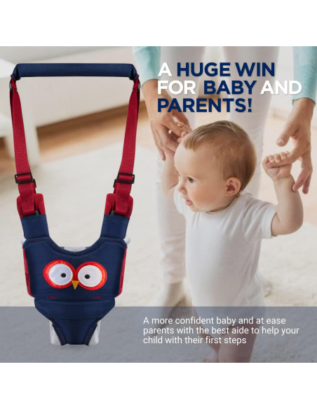 Arnés para Caminar Bebé Z9 - Cinturón Asistente Azul 7-24 Meses