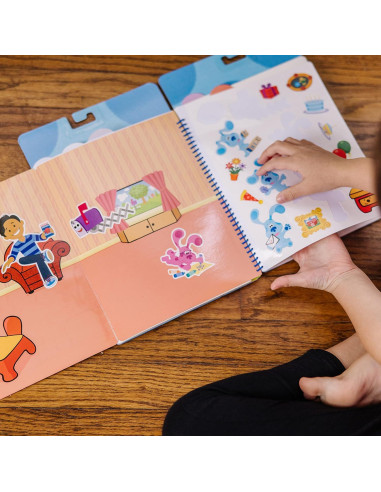 Almohadilla de Calcomanías Reutilizables Melissa & Doug - Pistas de Blue y Tú