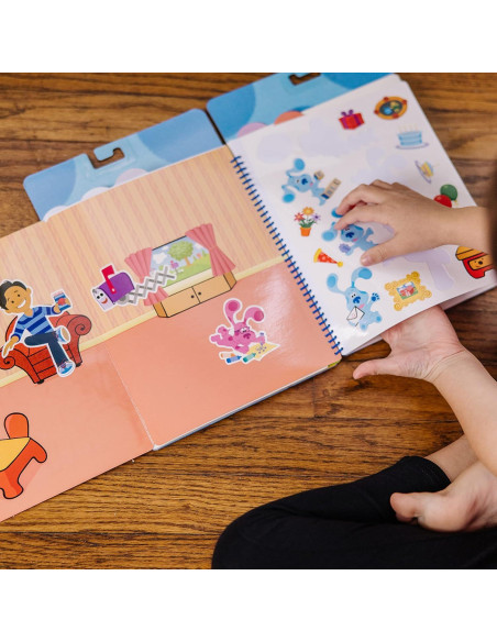 Almohadilla de Calcomanías Reutilizables Melissa & Doug - Pistas de Blue y Tú
