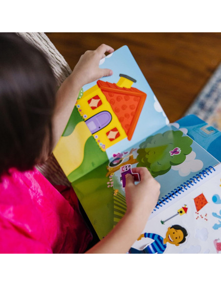 Almohadilla de Calcomanías Reutilizables Melissa & Doug - Pistas de Blue y Tú