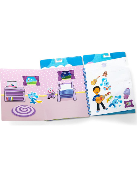 Almohadilla de Calcomanías Reutilizables Melissa & Doug - Pistas de Blue y Tú