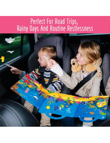 Libro de Pegatinas de Gel Hebayy 36 Animales Marinos Reutilizables