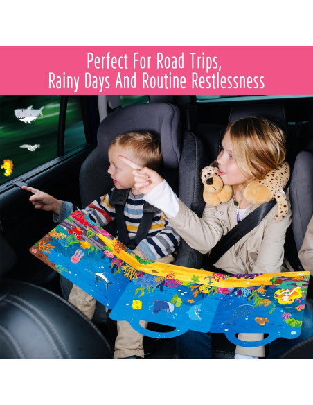 Libro de Pegatinas de Gel Hebayy 36 Animales Marinos Reutilizables