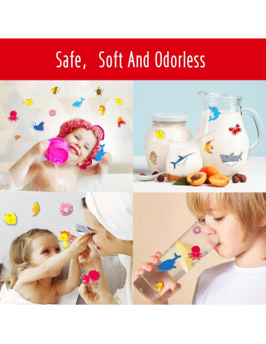 Libro de Pegatinas de Gel Hebayy 36 Animales Marinos Reutilizables