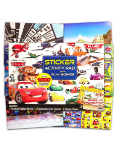 Libro de Actividades y Stickers Disney Cars - 1000 Stickers