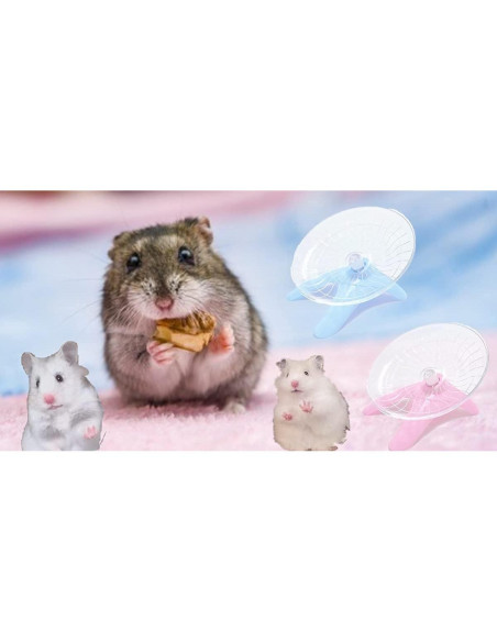Rueda de Ejercicio Silenciosa ACEDIVA para Hámsters 10x10 cm