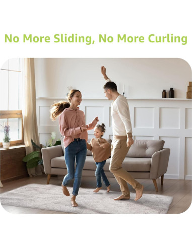 Agarradores Antideslizantes para Alfombras Rabenda 8 Pcs Negro