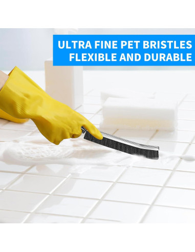 10 Piezas Cepillo de Limpieza de Ranuras BSFRNF Cerdas Duras