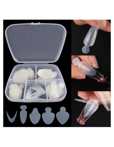 Pegatinas de Uñas Francesas Sotong 60pcs Reutilizables