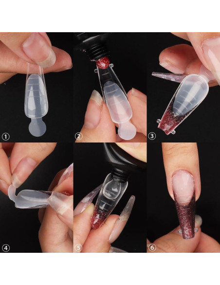 Pegatinas de Uñas Francesas Sotong 60pcs Reutilizables