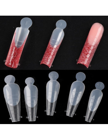 Pegatinas de Uñas Francesas Sotong 60pcs Reutilizables