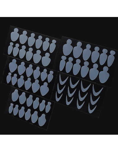 Pegatinas de Uñas Francesas Sotong 60pcs Reutilizables