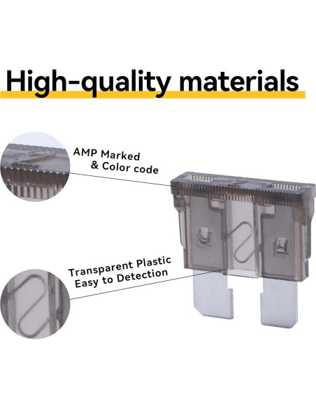 Paquete de 100 Fusibles Automáticos 2A JESUNK para Coche