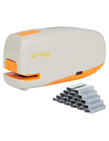 Grapadora Eléctrica Automática XY-WQ Gris - Capacidad 15 Hojas